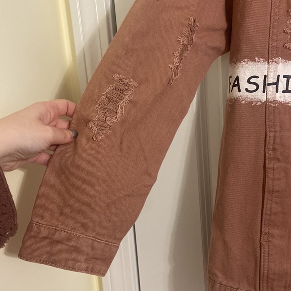 Women’s Brown Denim Jacket - Picture 3 of 8